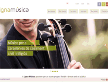Tablet Screenshot of lignamusica.com